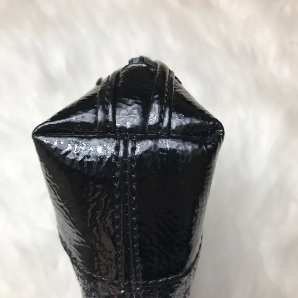 Nine West Glitter Clutch Black